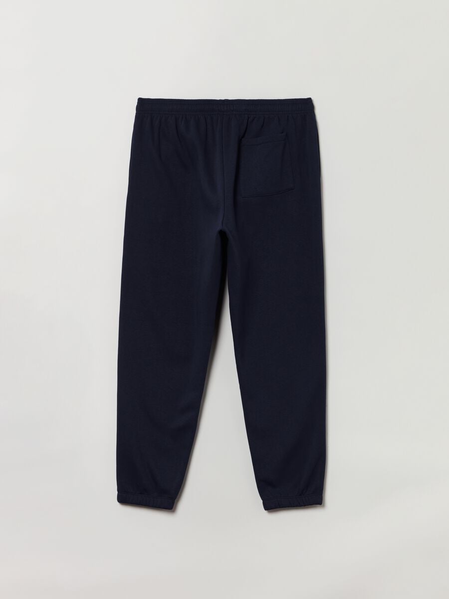 Joggers in felpa con ricamo logo Uomo_1