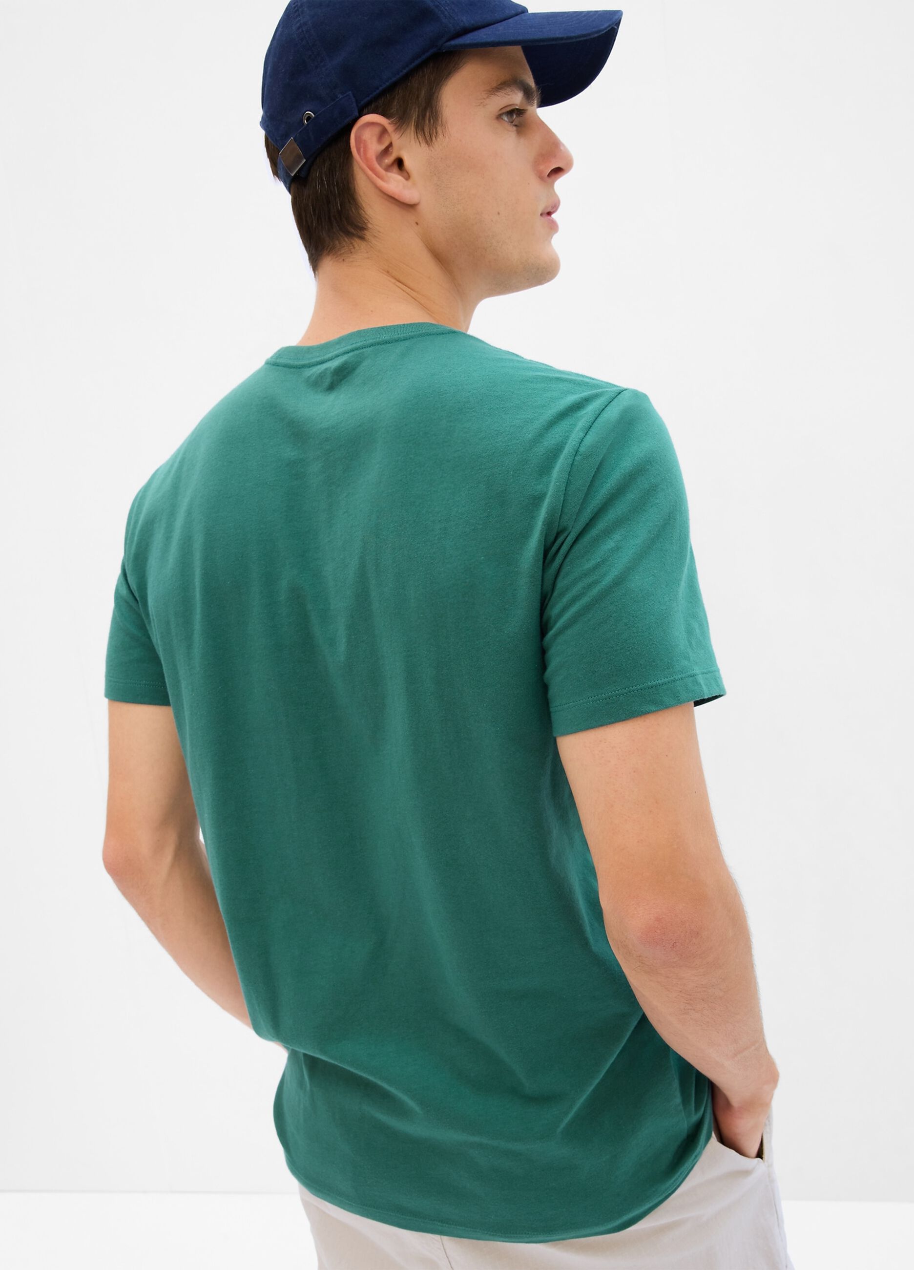 Cotton T-shirt with embroidered logo_1