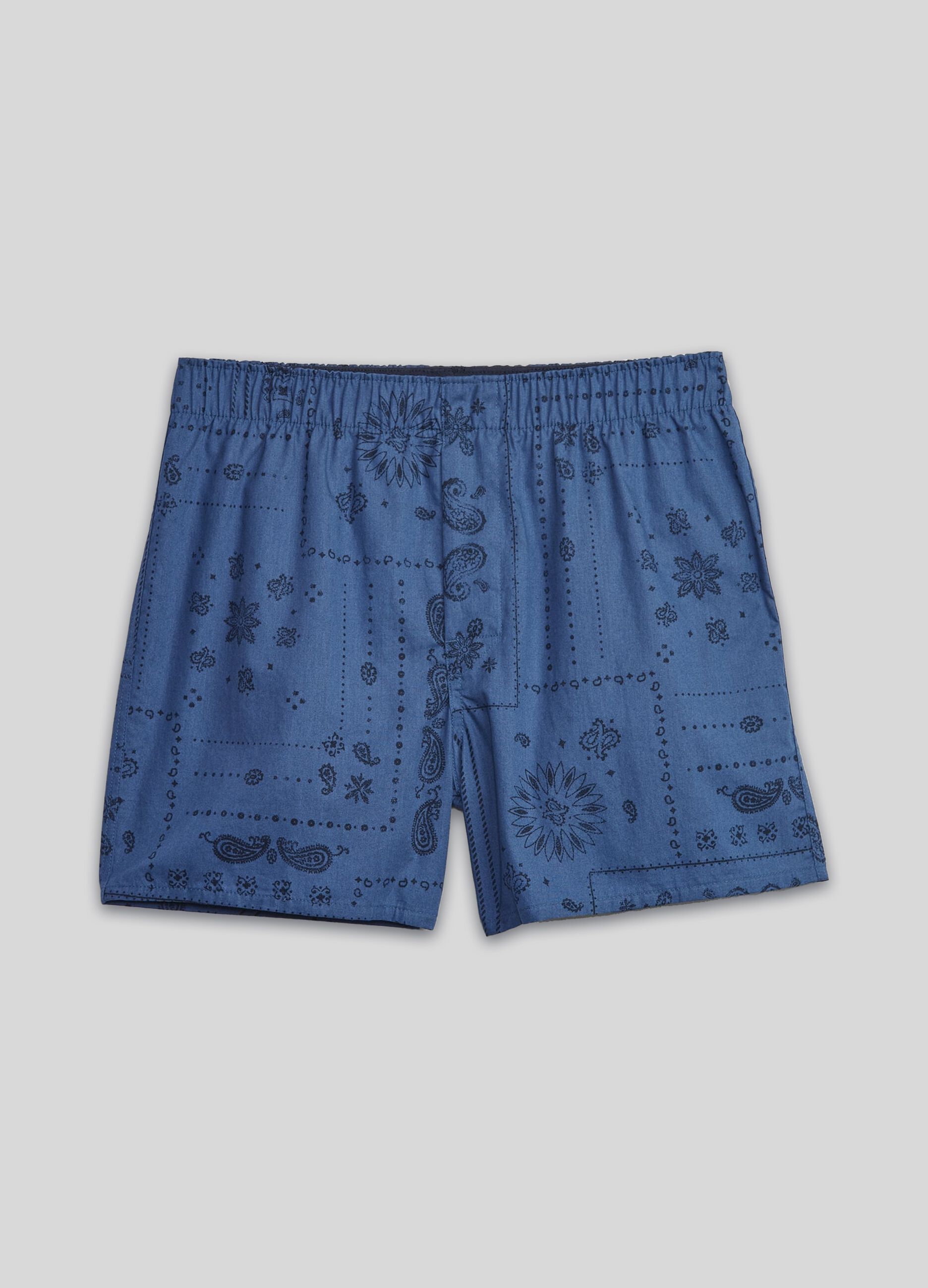 Boxer in cotone stampa paisley