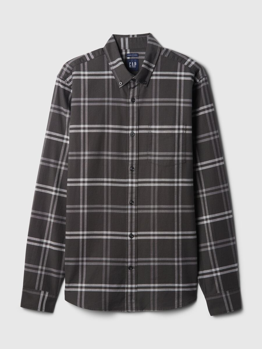 Camicia regular fit in cotone oxford Uomo_3