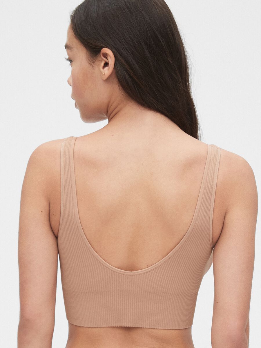 Canotta seamless con spalline sottili Donna_1