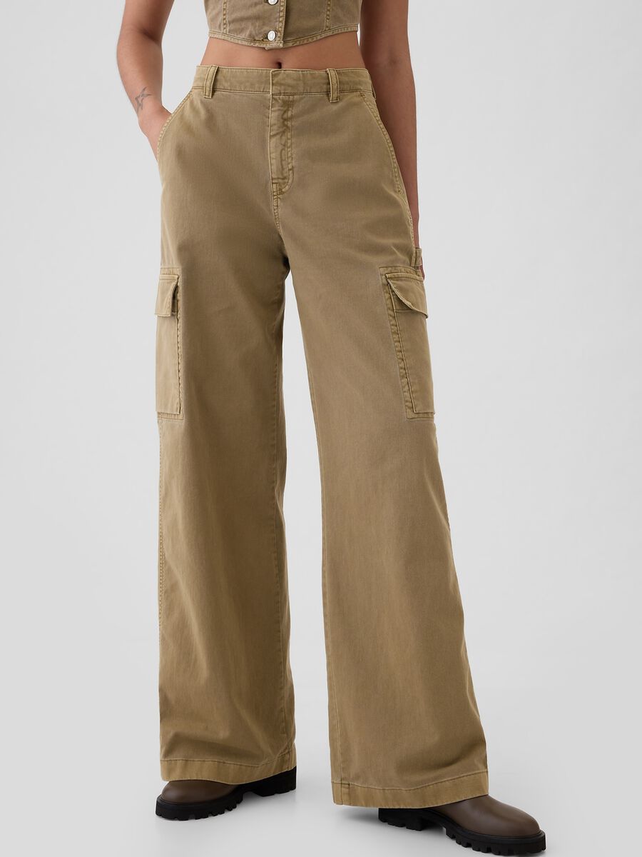 Pantalone cargo baggy fit Donna_1