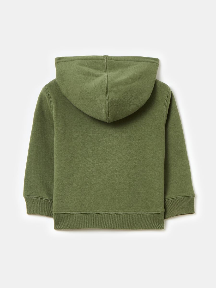 Full-zip sweatshirt with hood and logo embroidery Boy_1