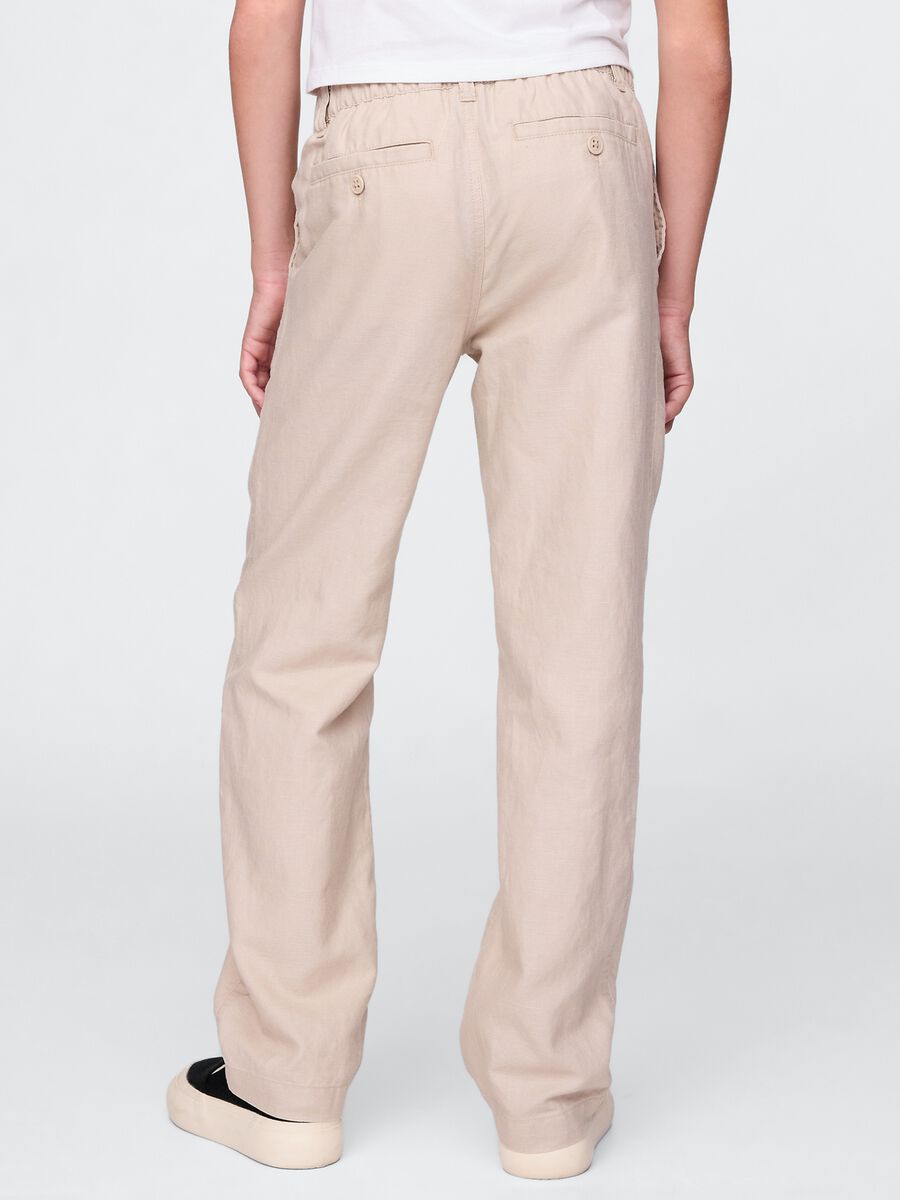 Pantaloni in lino e viscosa  Bambino_2