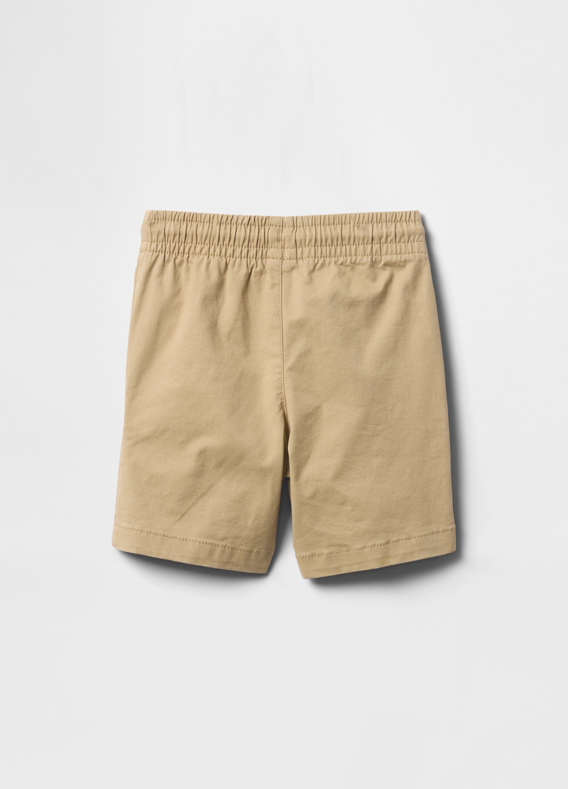 Bermuda in cotone stretch con coulisse_1