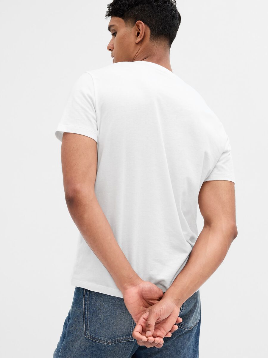T-shirt in cotone con stampa logo Uomo_1