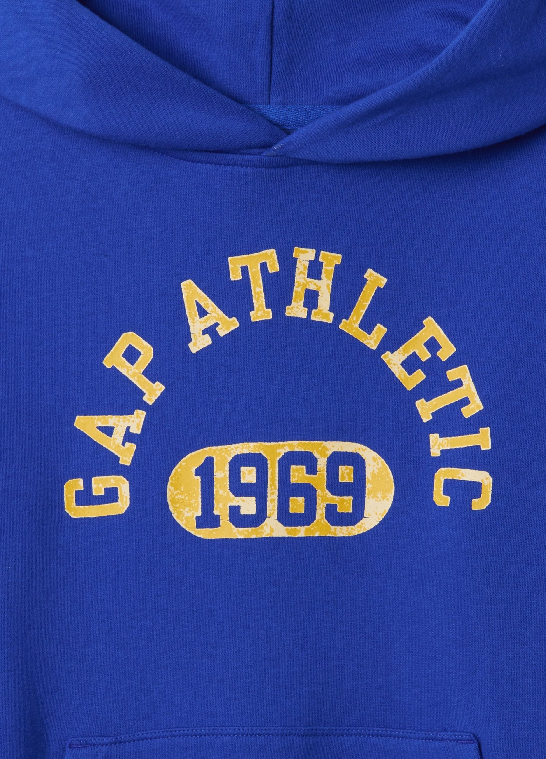 Felpa con cappuccio stampa logo Athletics_4