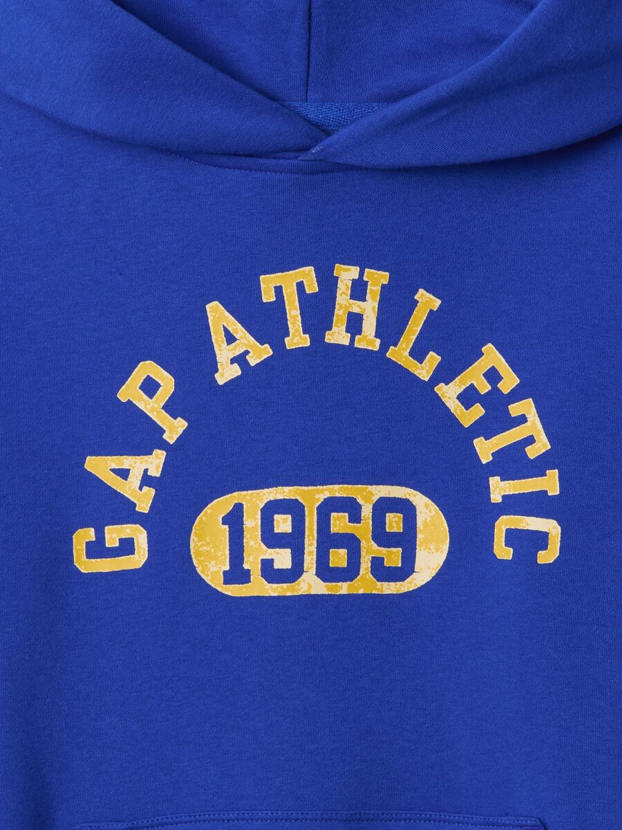 Felpa con cappuccio stampa logo Athletics Unisex_4