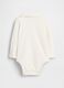 White cotton baby bodysuit_1
