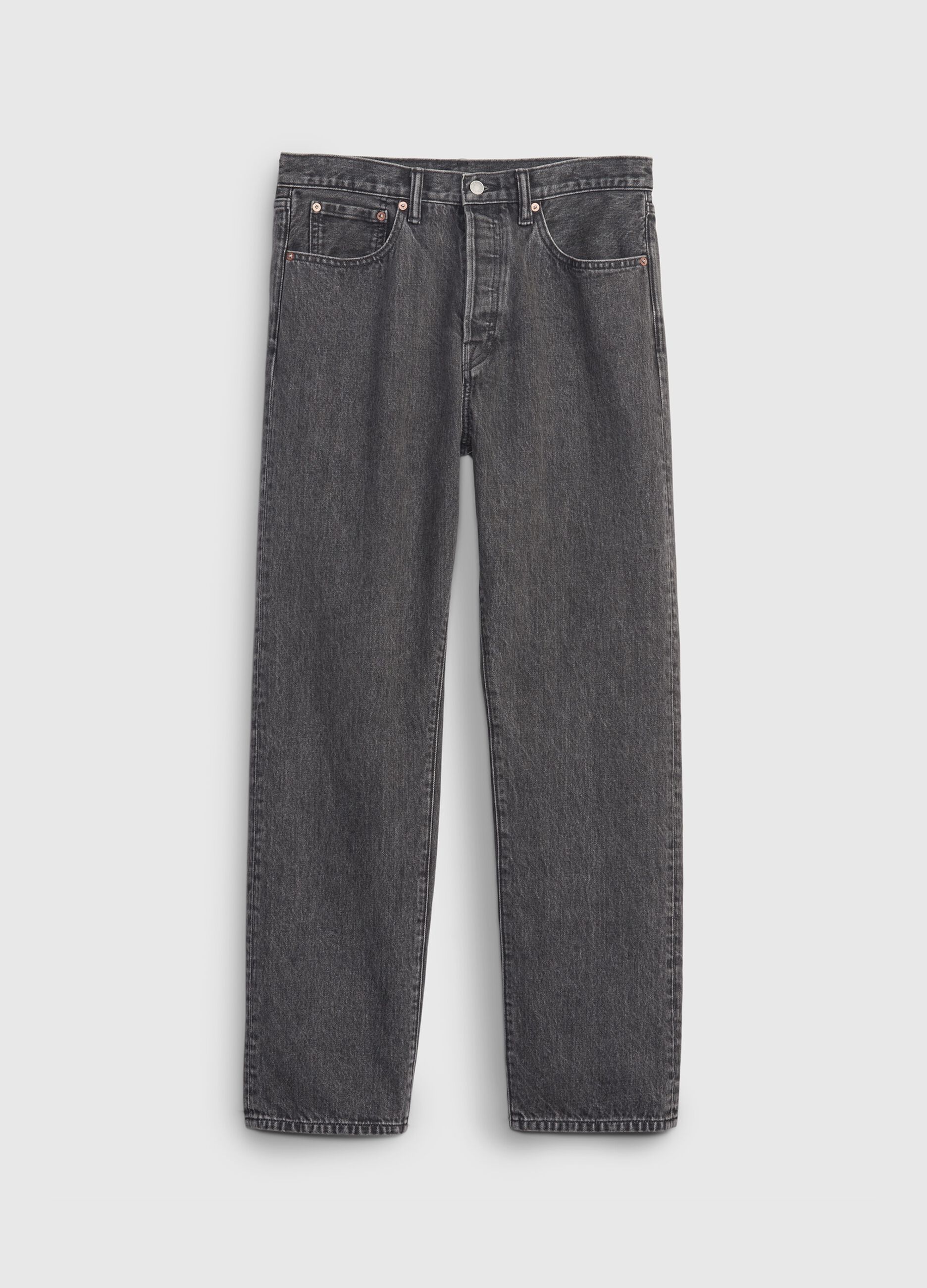 Jeans straight fit in cotone bio