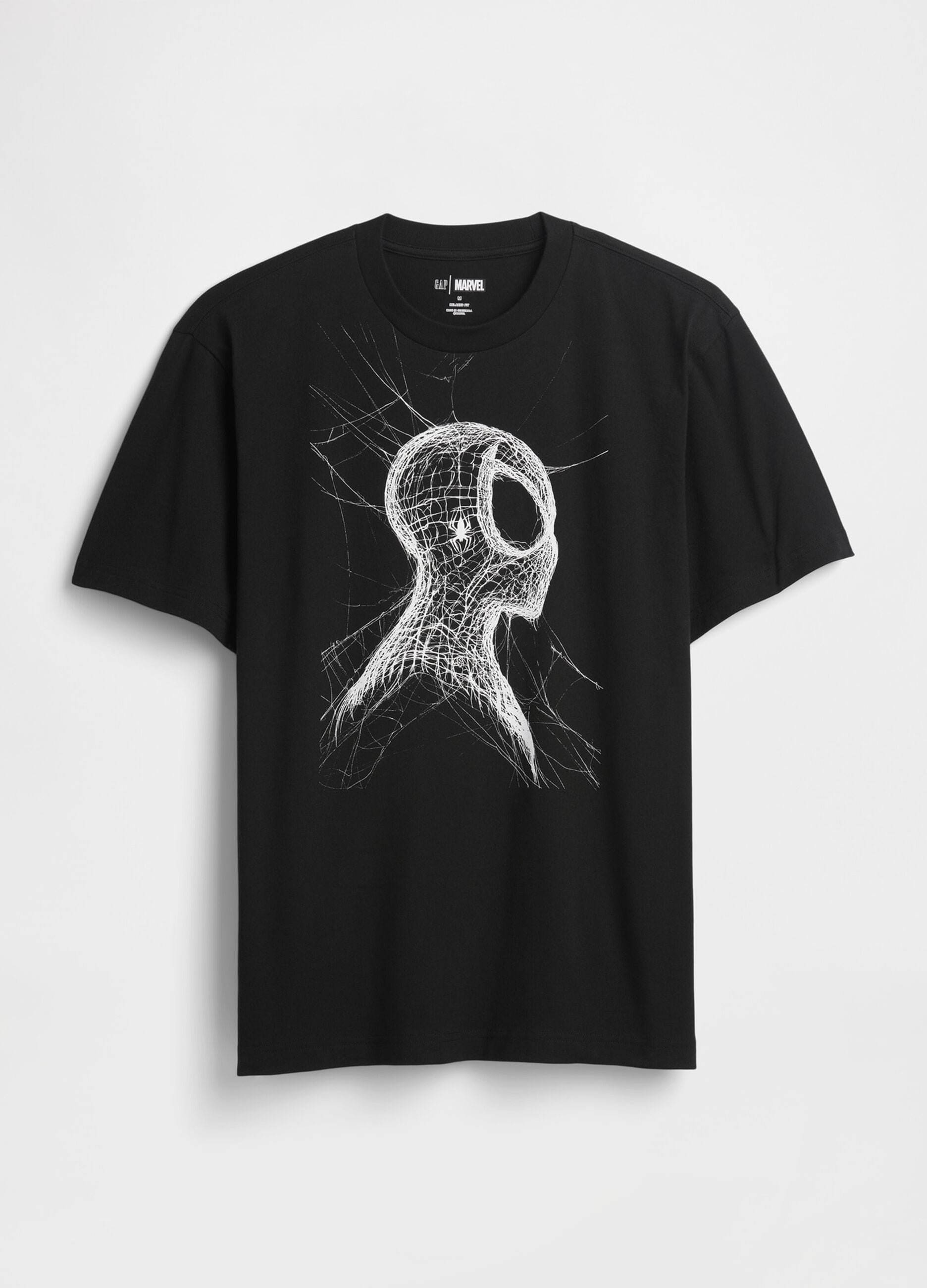 T-shirt Spider Man Marvel in puro cotone a maniche corte