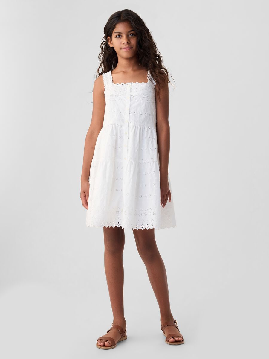 GAP x DÔEN Abito in cotone sangallo Bambina_0