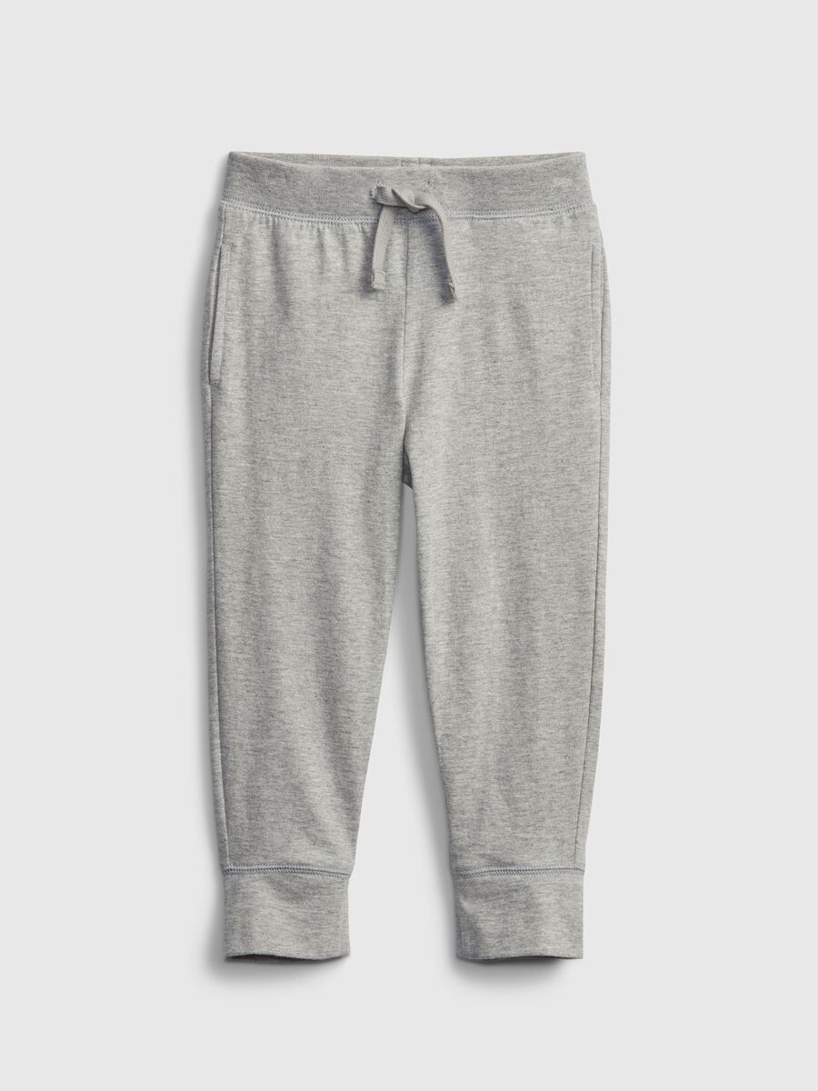 Joggers in felpa con coulisse e patch logo Bimbo_0