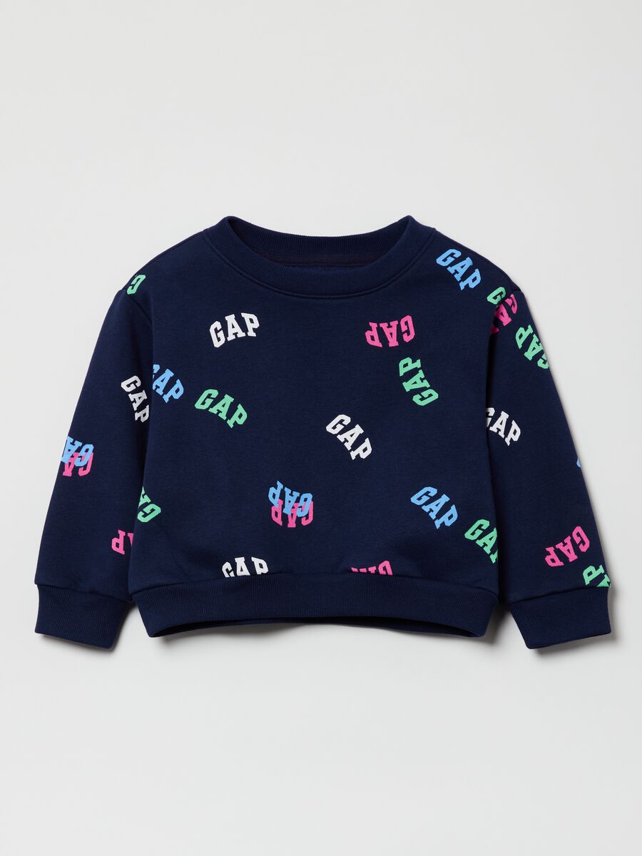 Sweatshirt with all-over logo print Newborn Boy_0