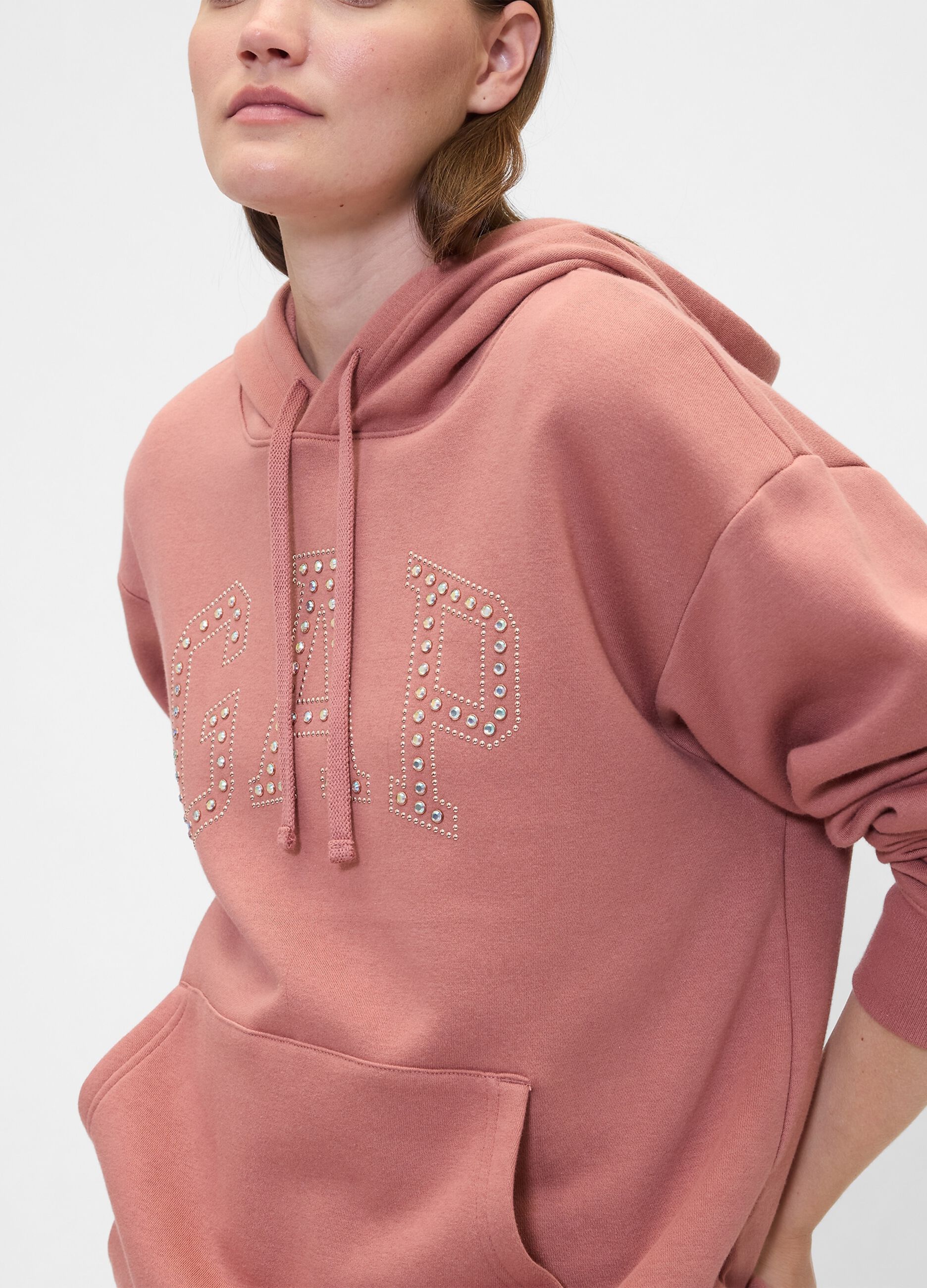 Felpa con cappuccio e logo GAP