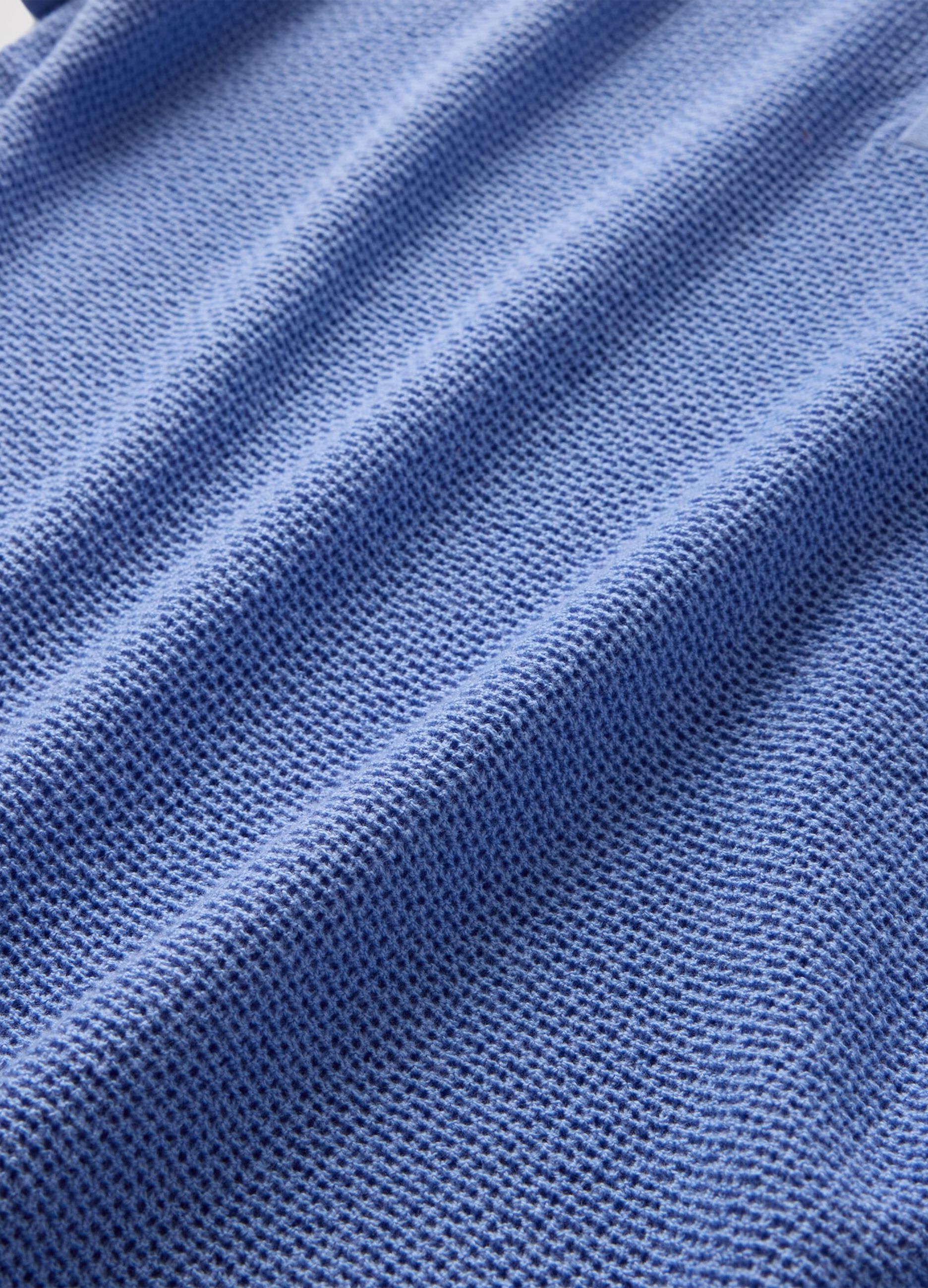 Polo a maniche corte azzurra_4