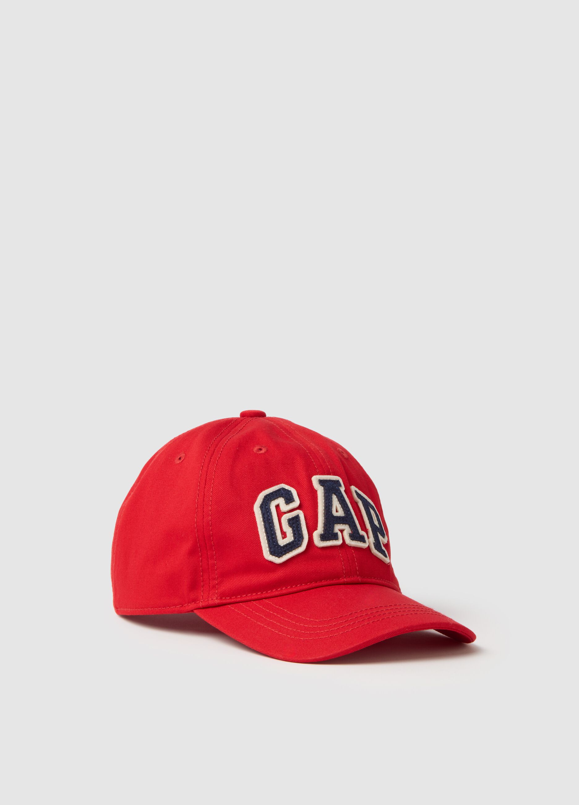Baseball cap with logo patch
