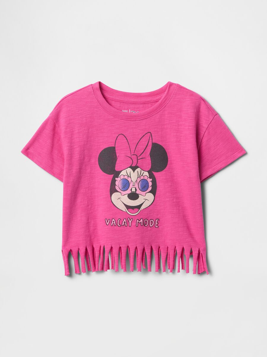 Pink Minnie Fringe T-shirt for Girls Baby Girl_0