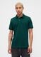 Green short-sleeve stretch polo shirt_0