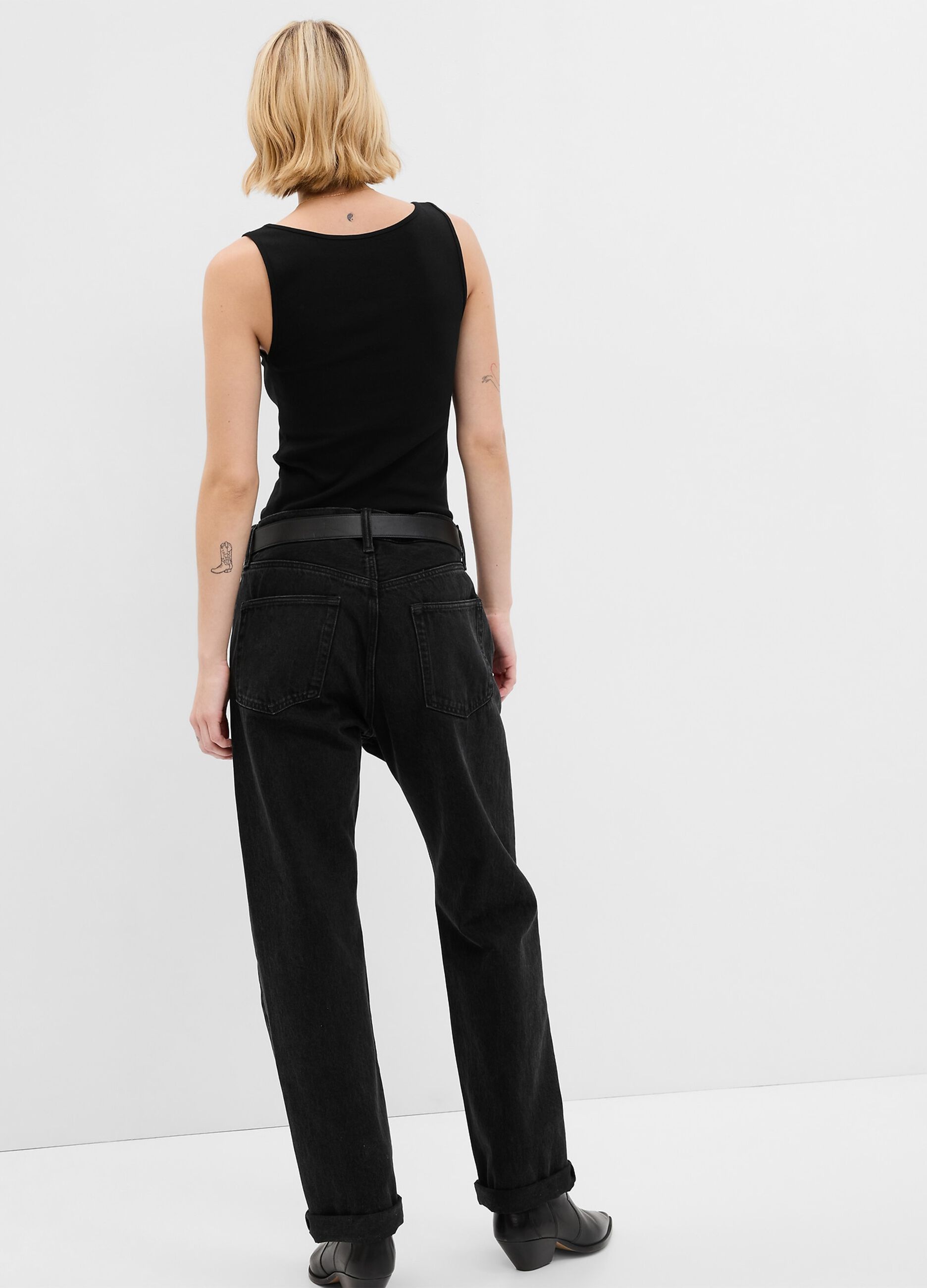 Stretch modal and cotton tank top_1