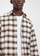 Camicia marrone a quadri elasticizzata_3