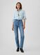 Camicia cropped western in denim_1
