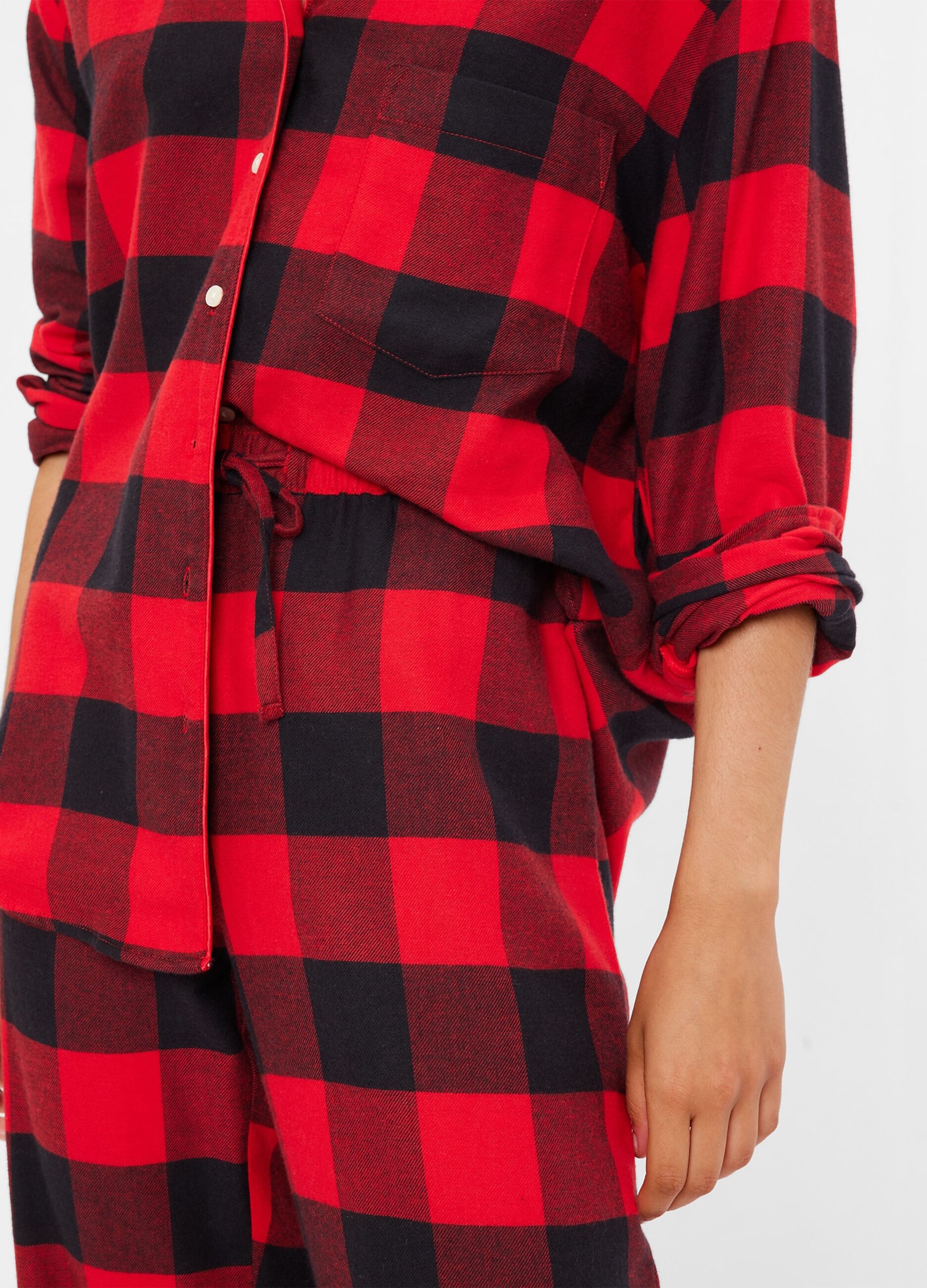 Long pyjamas in check flannel_2