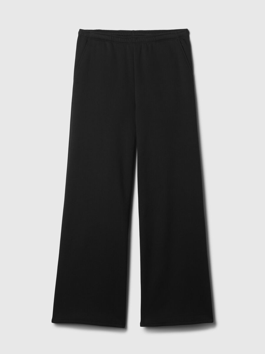 Pantaloni ampi in misto cotone Donna_4