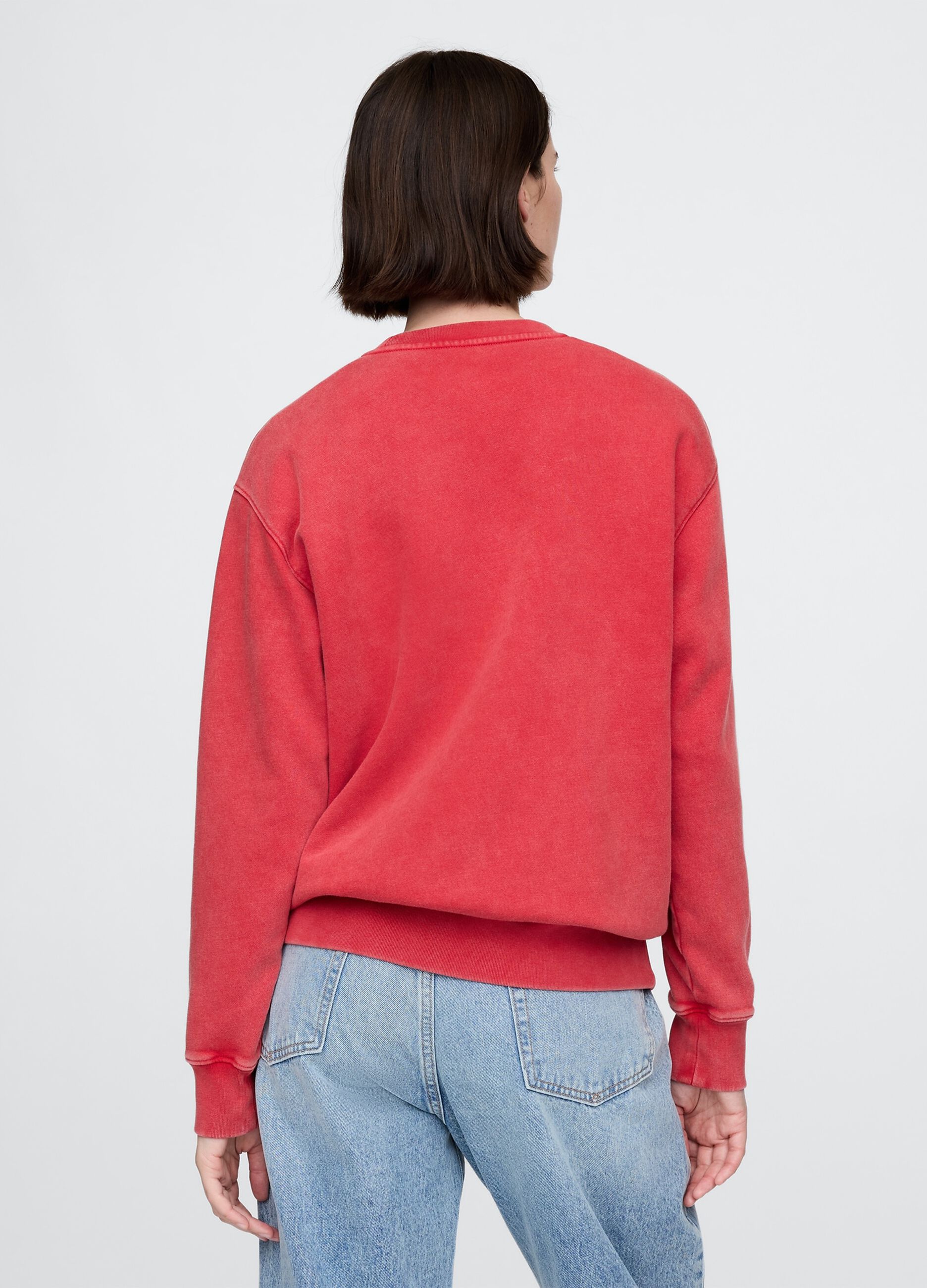 Felpa rossa con logo Gap_2