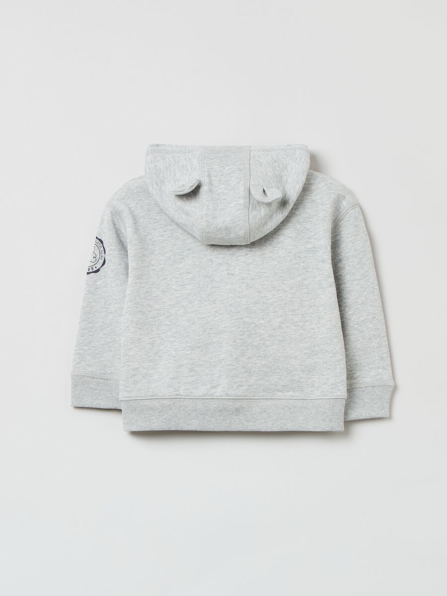 Full-zip hoodie with logo patch Newborn_1