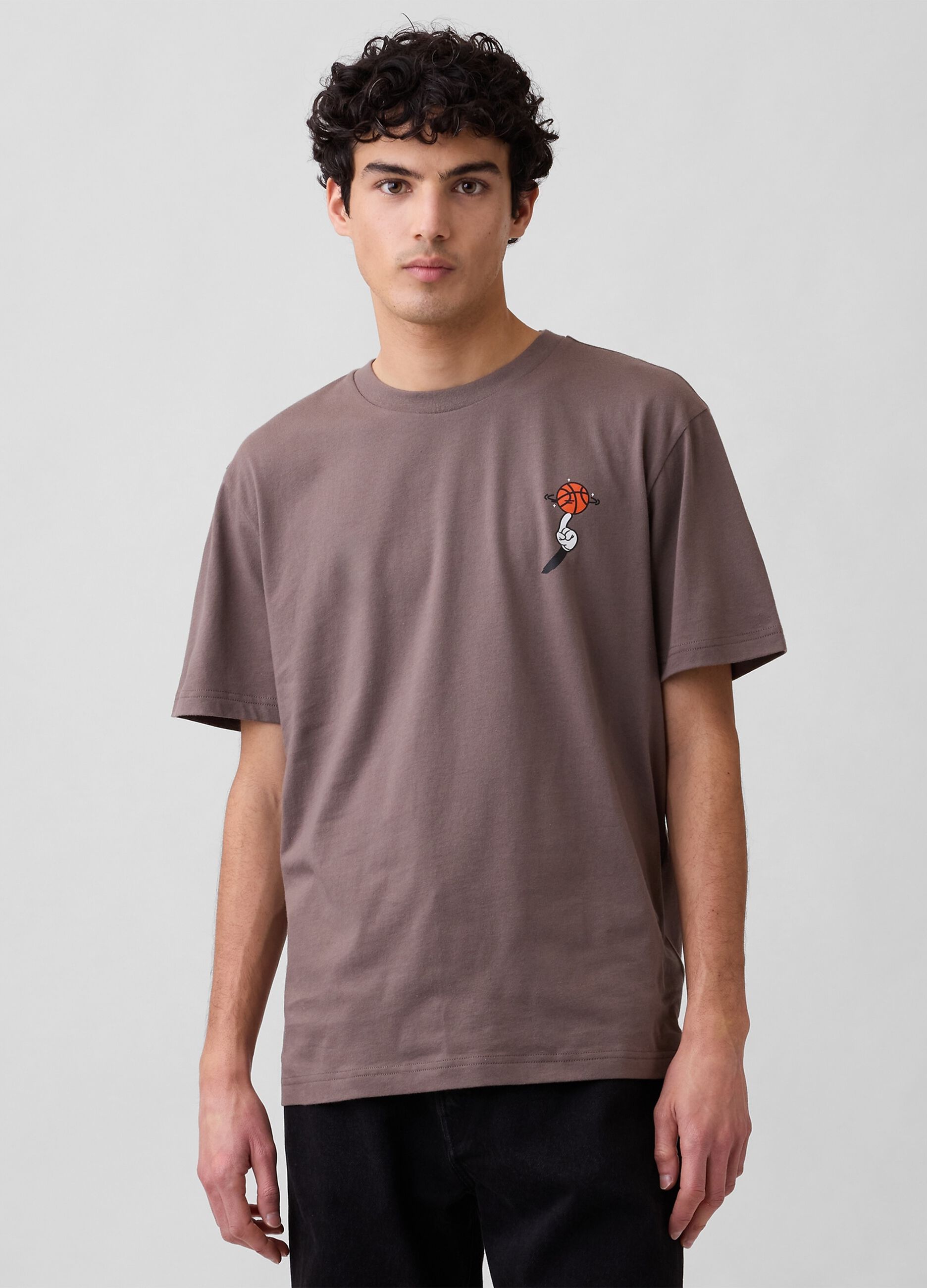 T-shirt in puro cotone con stampa