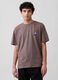 T-shirt in puro cotone con stampa_0