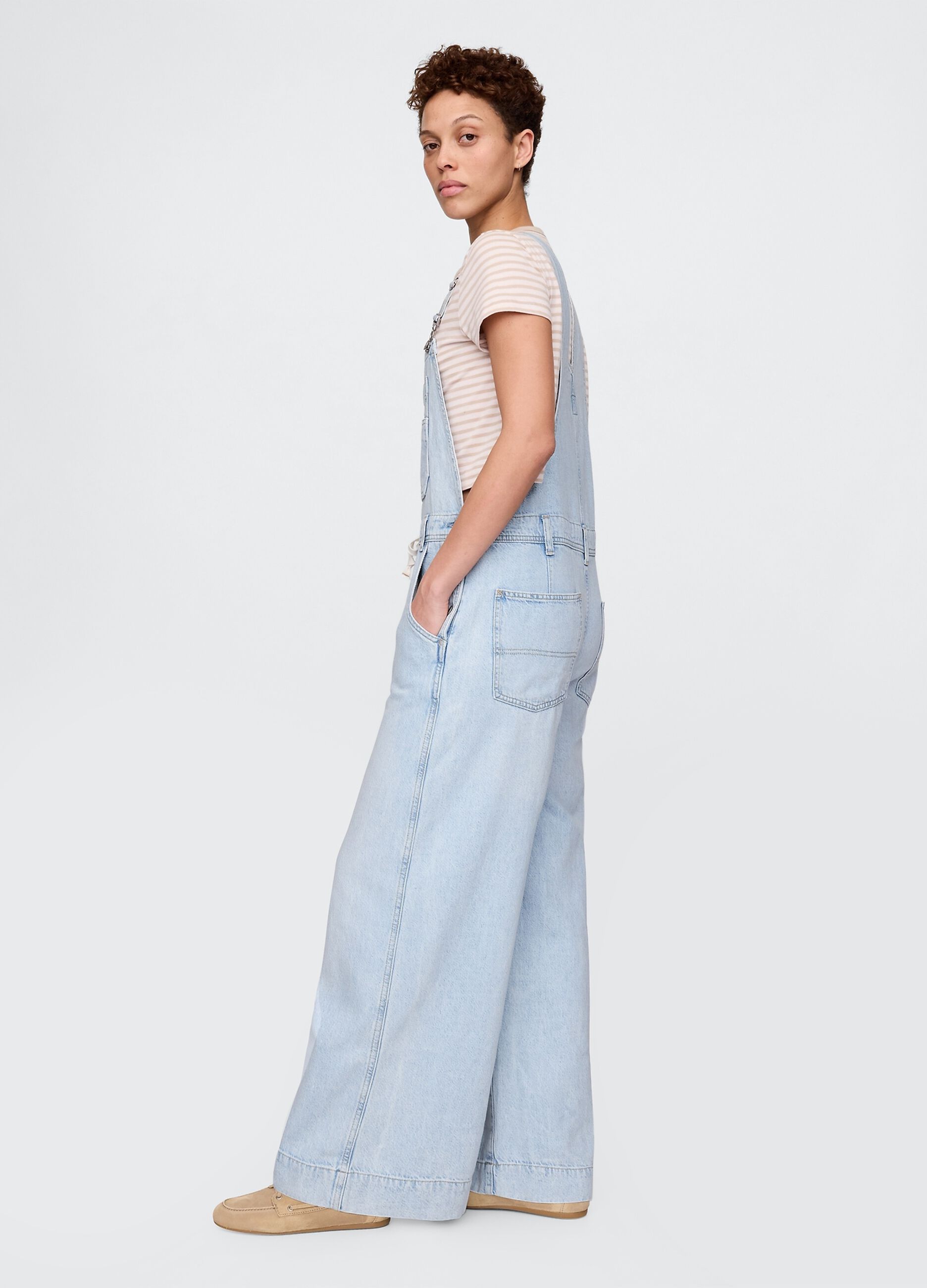 Salopette denim chiaro Gap_1