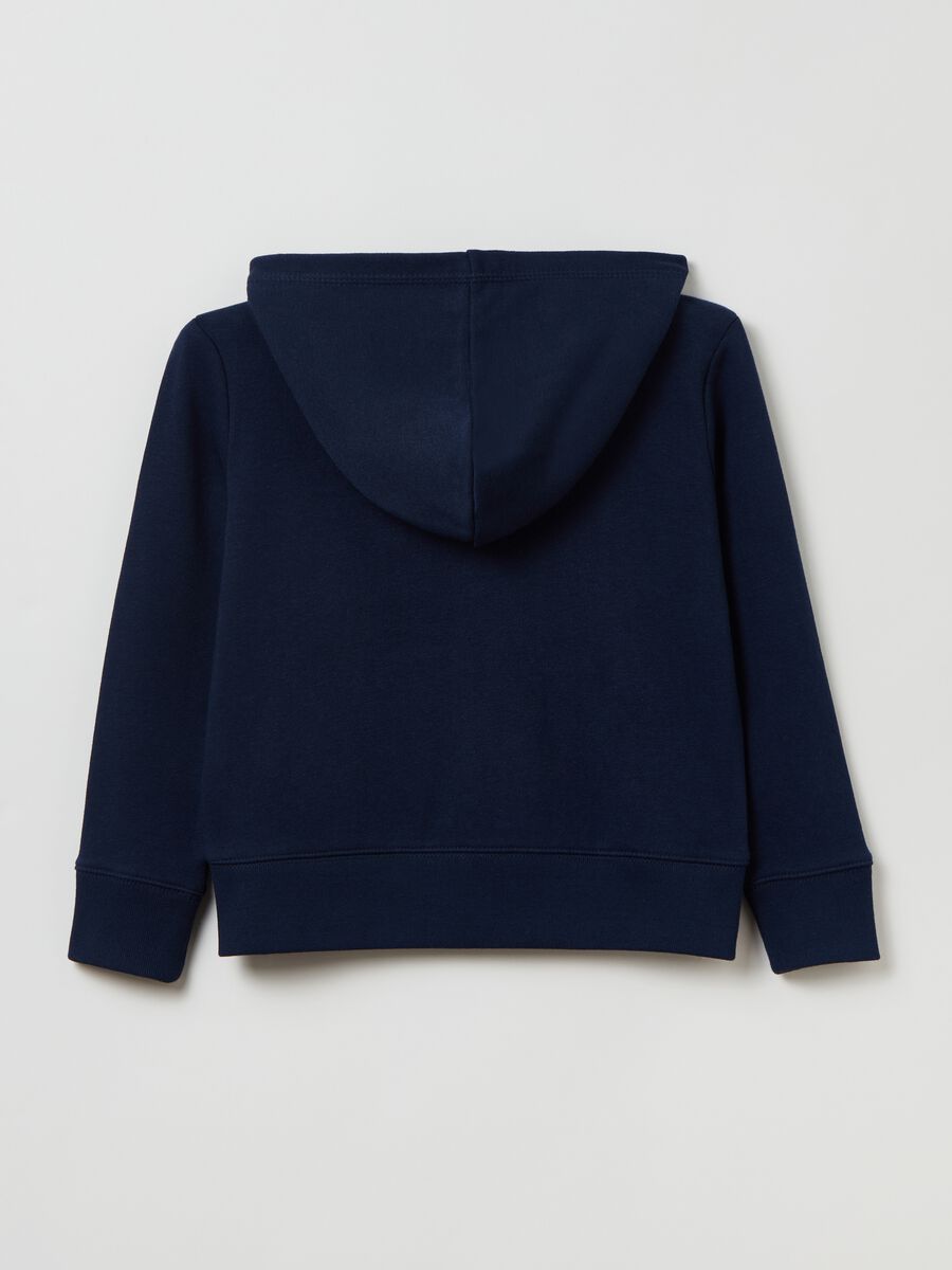 Full-zip in French Terry con patch logo Bambina_1