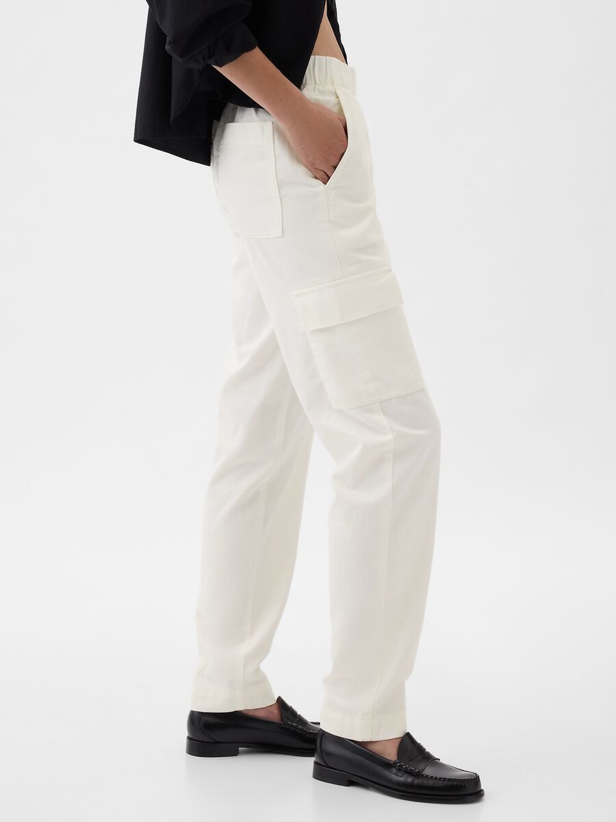 Pantalone straight fit cargo Donna_2