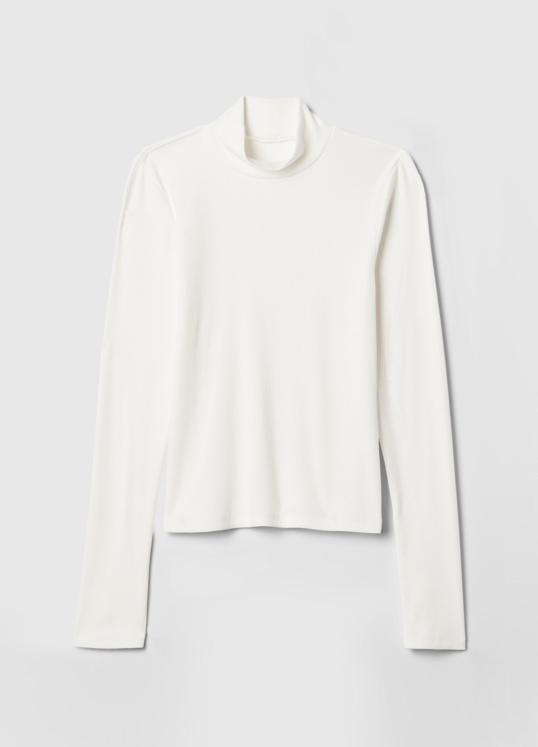 Ribbed T-shirt in stretch modal and cotton_4