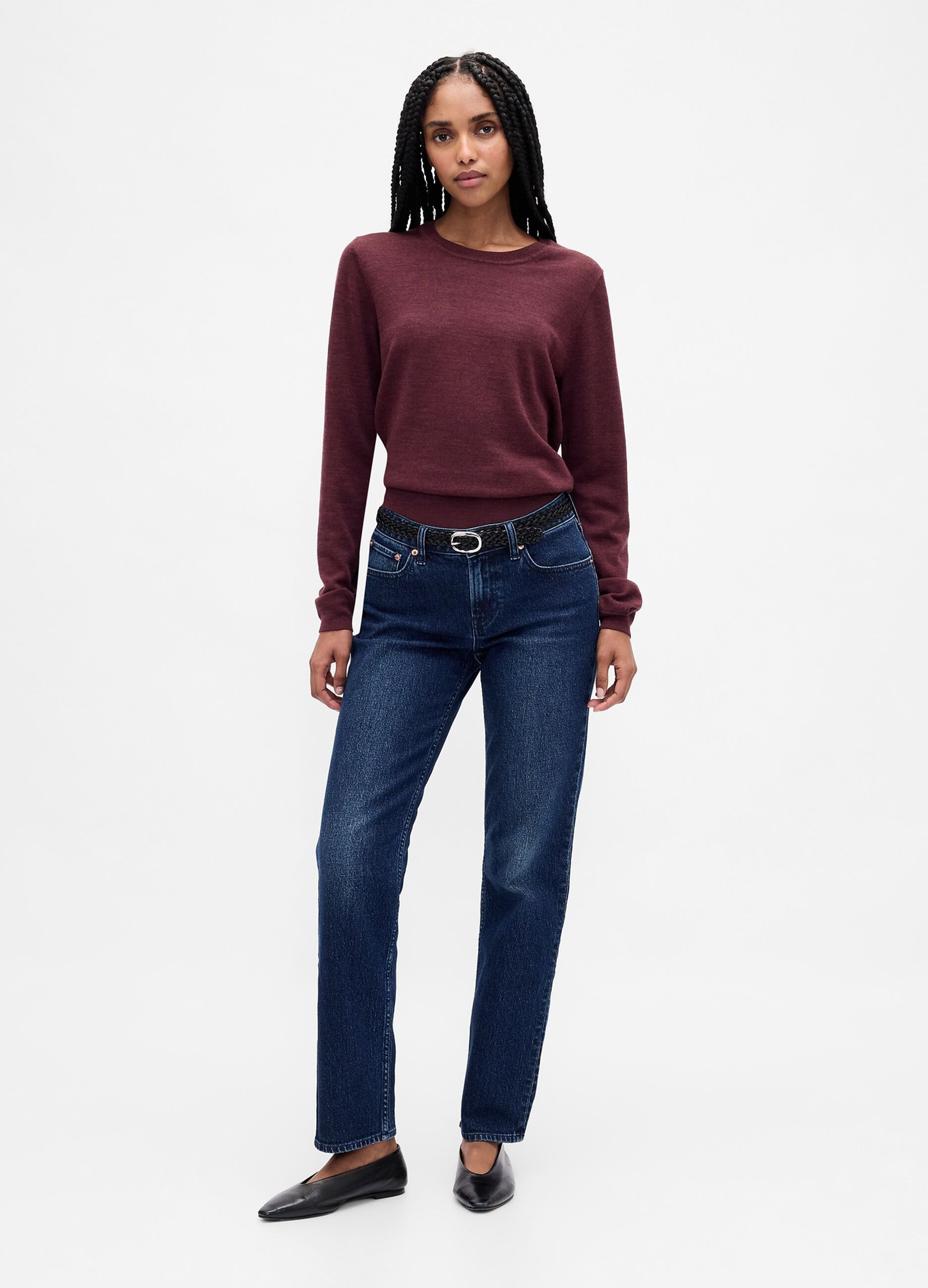 Maglione viola in puro lana_2