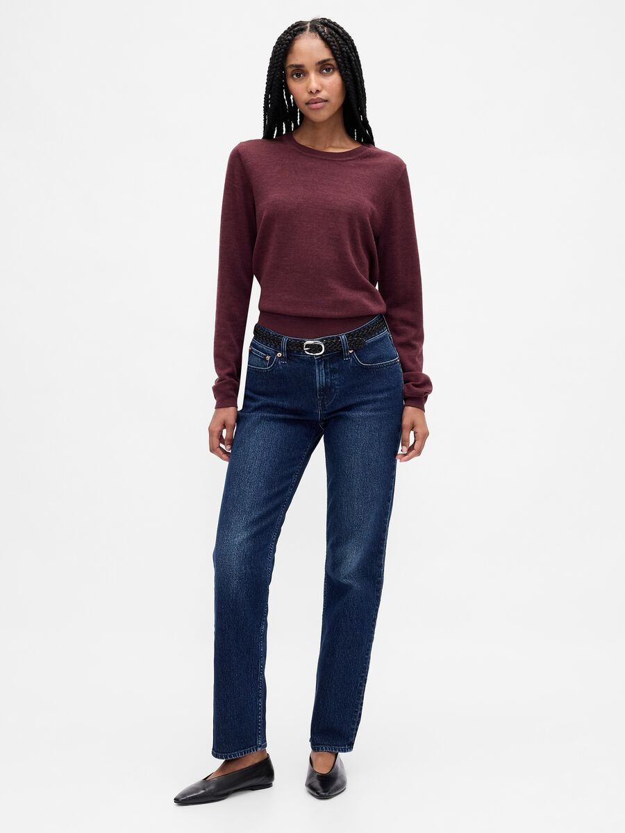 Purple pure wool jumper Woman_2