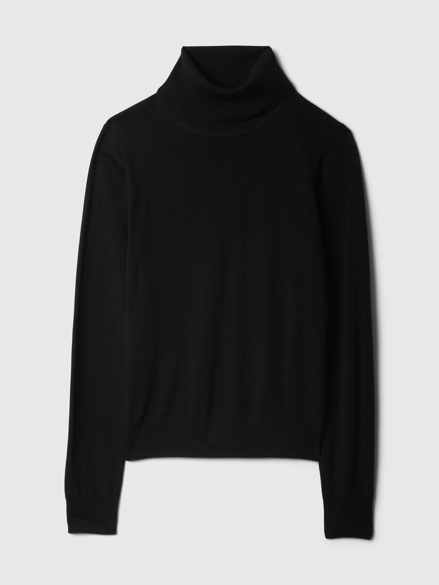 Turtleneck jumper in merino wool Woman_3