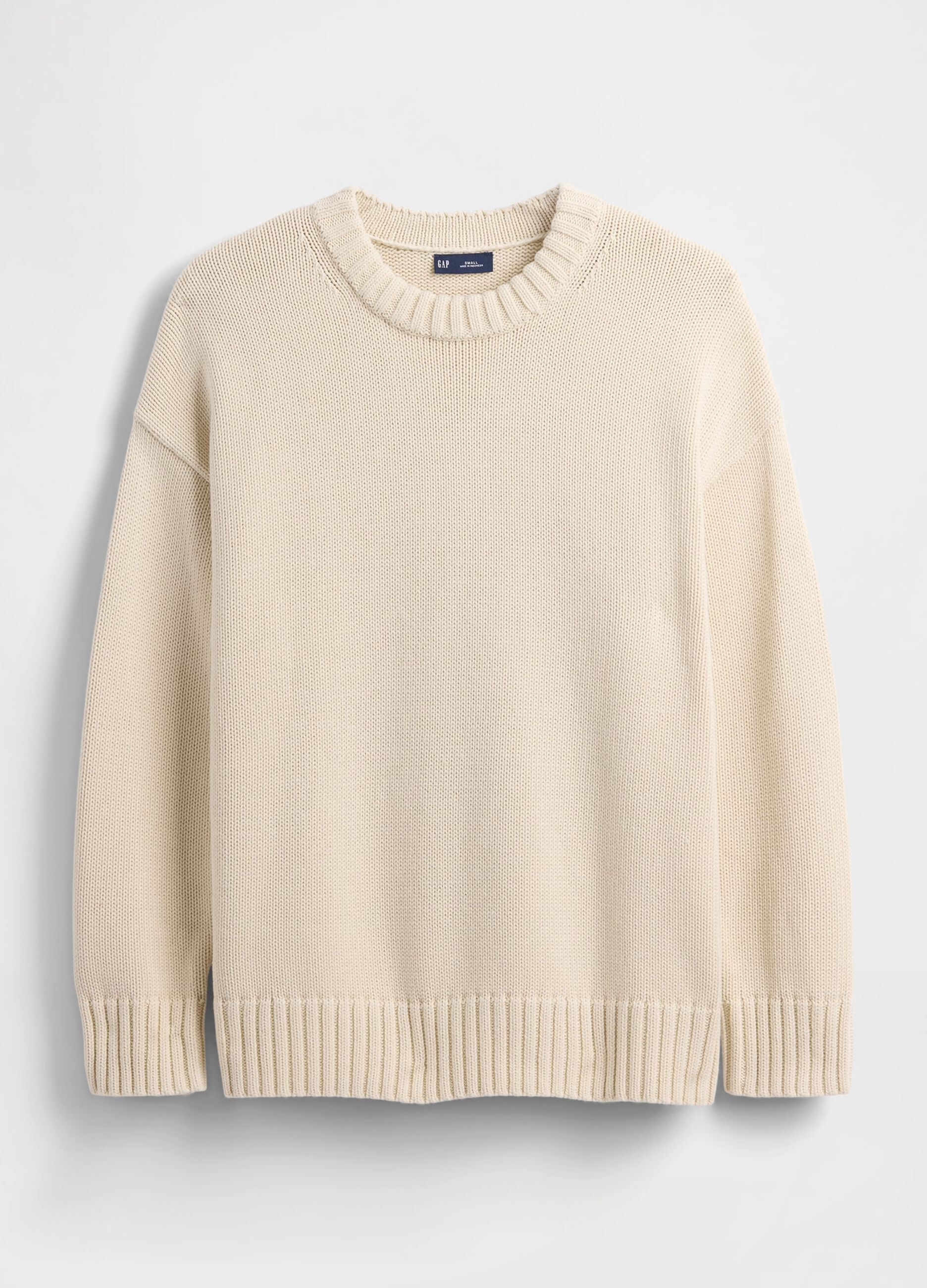 Pullover beige in cotone_3
