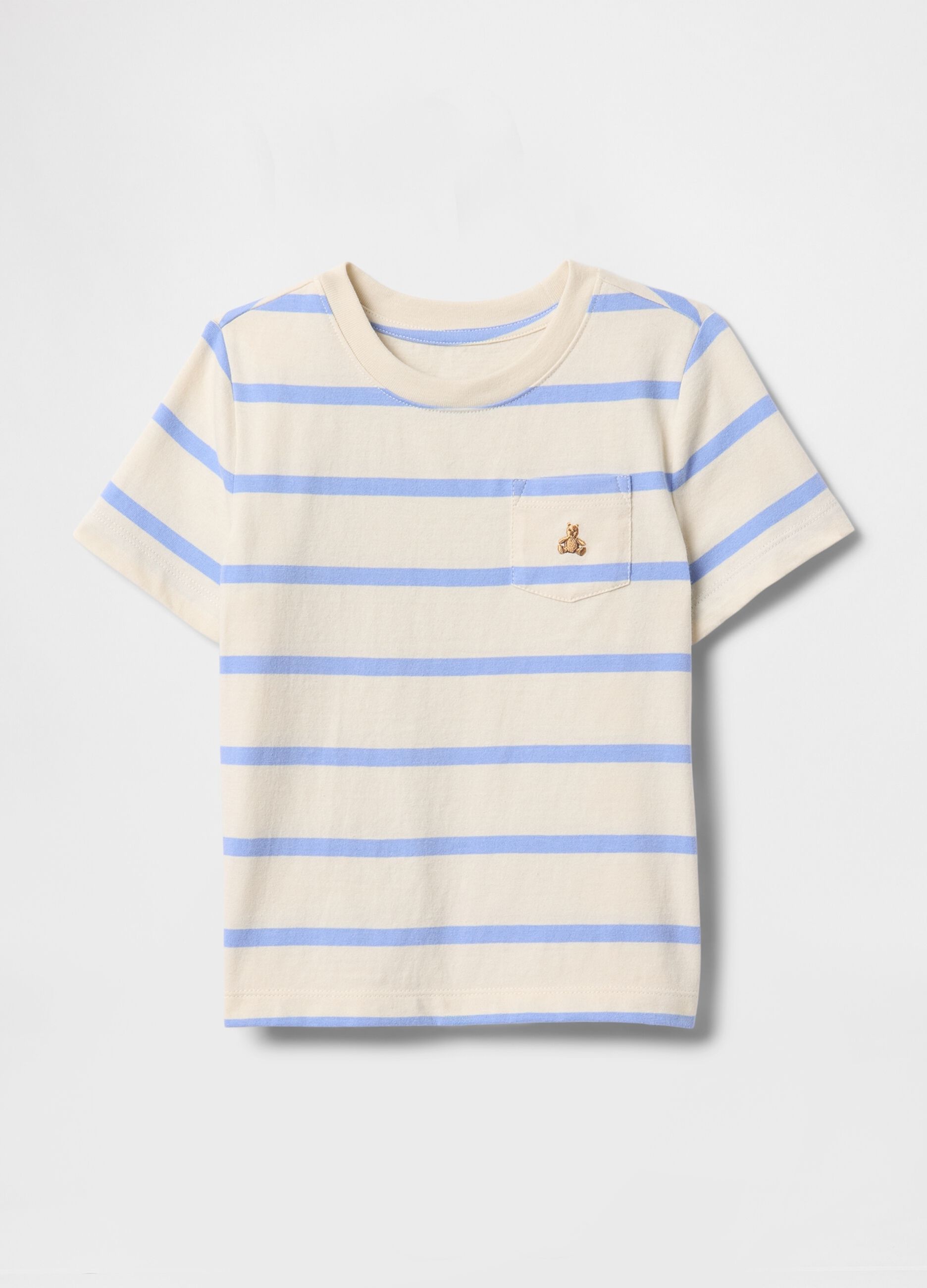 T-shirt a righe orizzontali in cotone