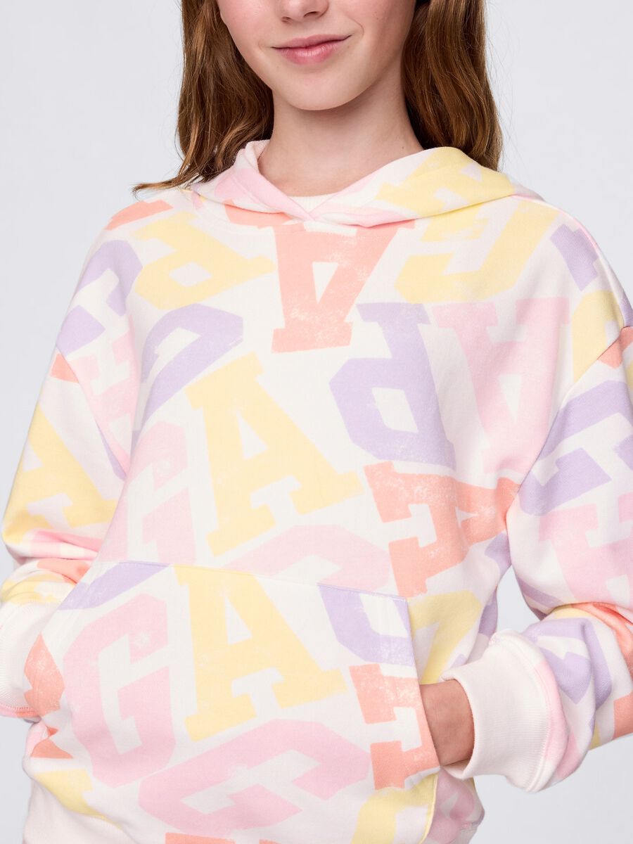 Felpa con cappuccio multicolor GAP Kids Bambina_3