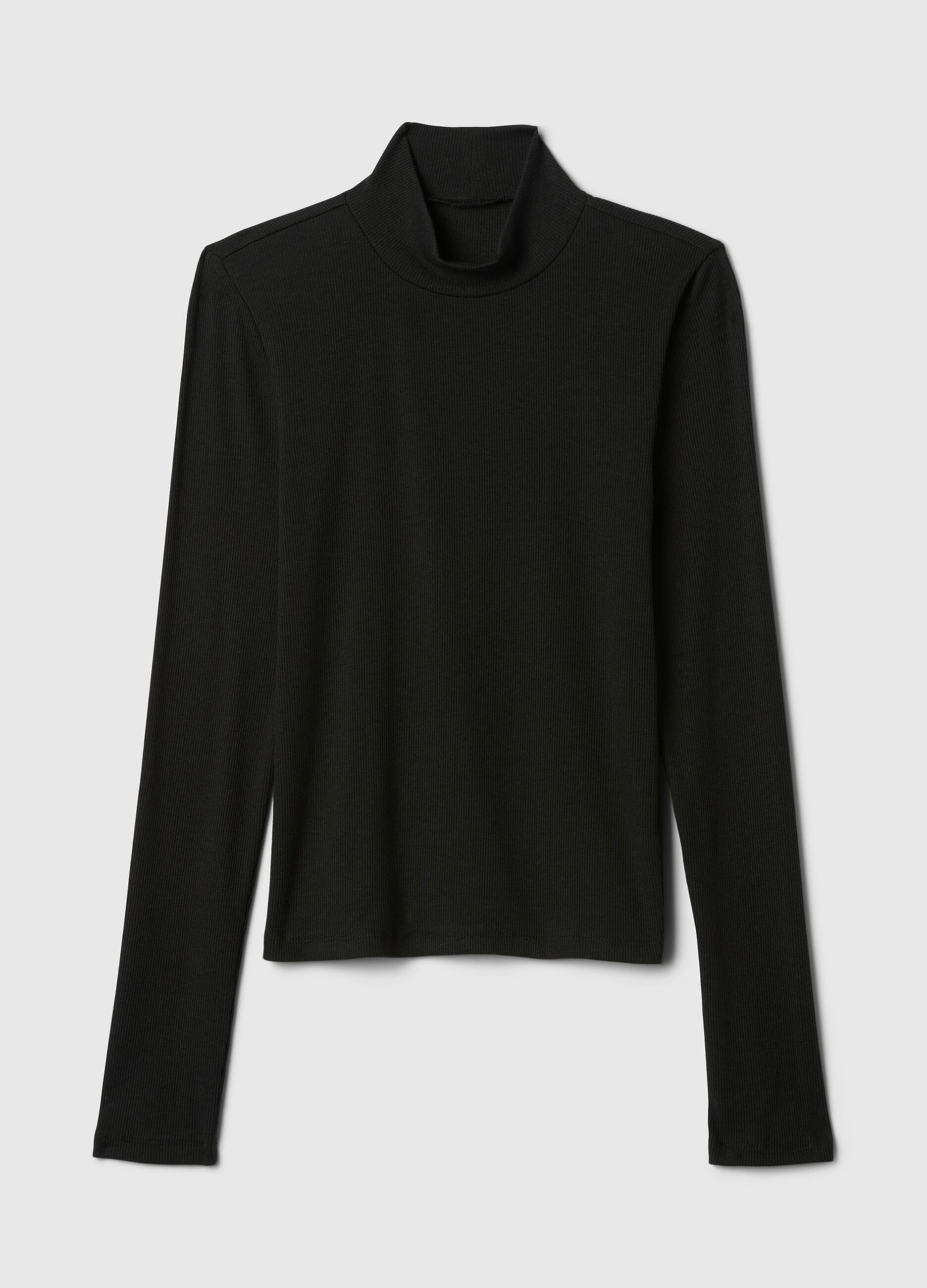 T-shirt a costine in cotone e modal stretch_3