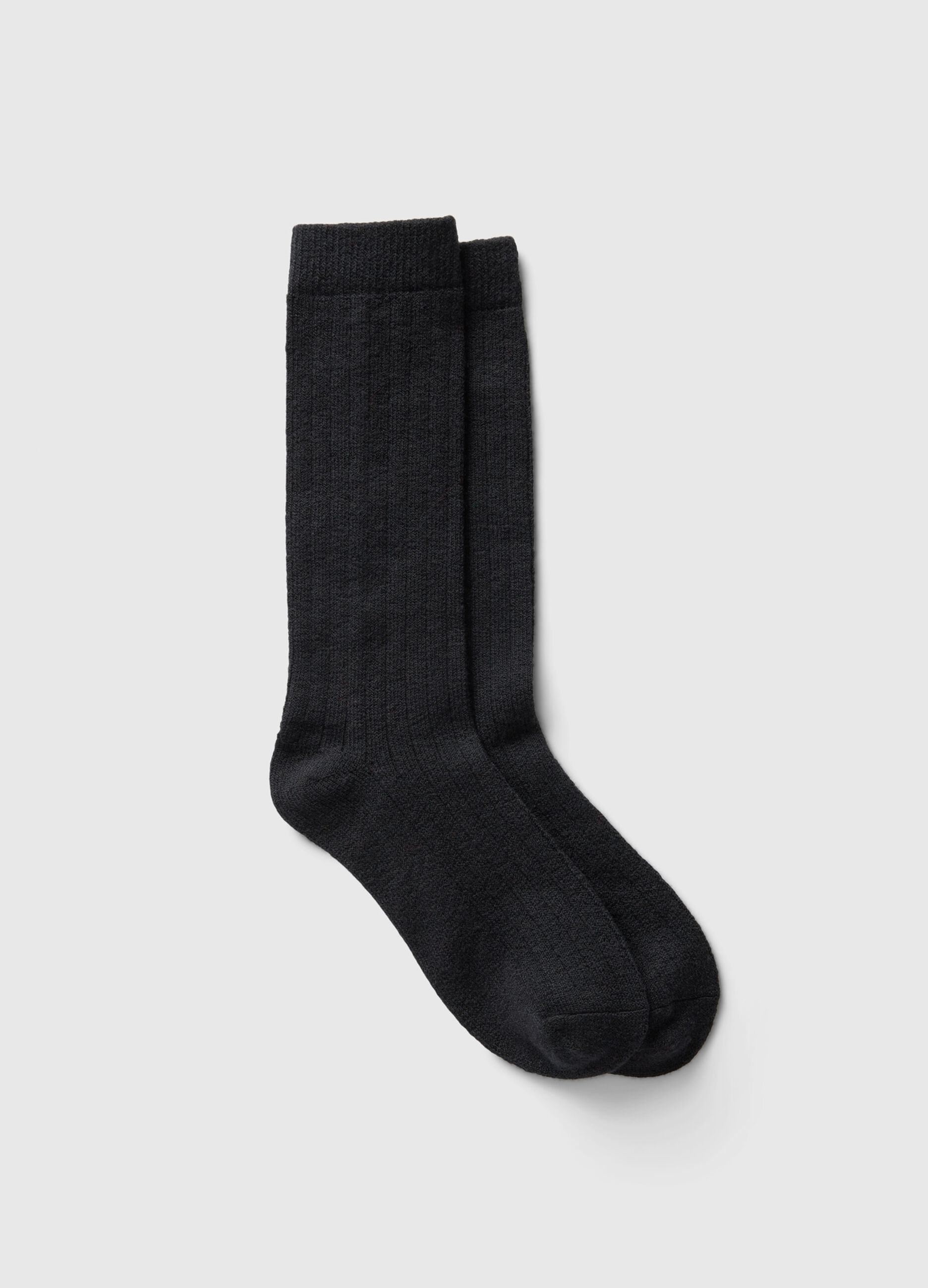 Midi socks with flat ribbing
