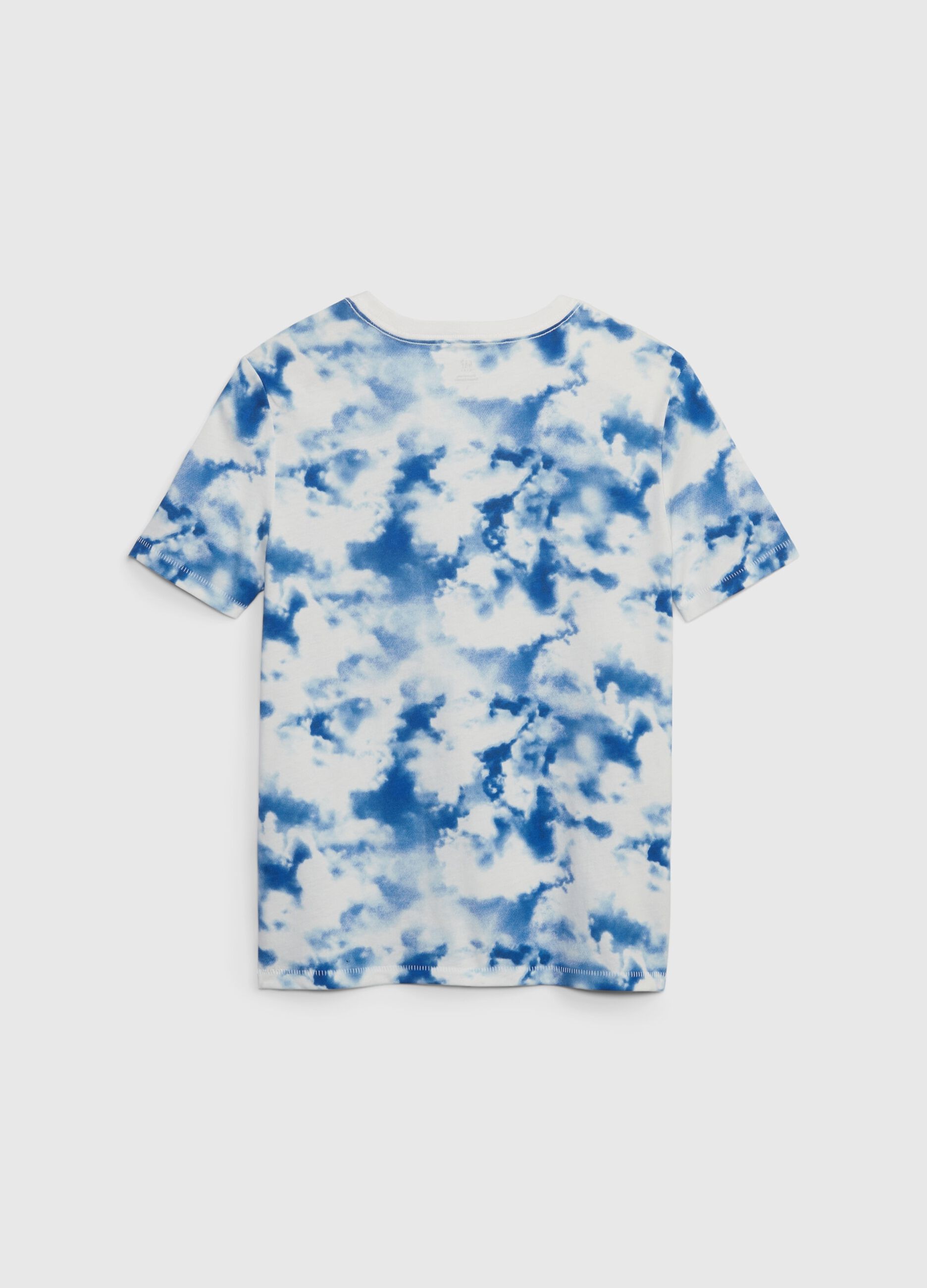 T-shirt in cotton with tie-dye print_1
