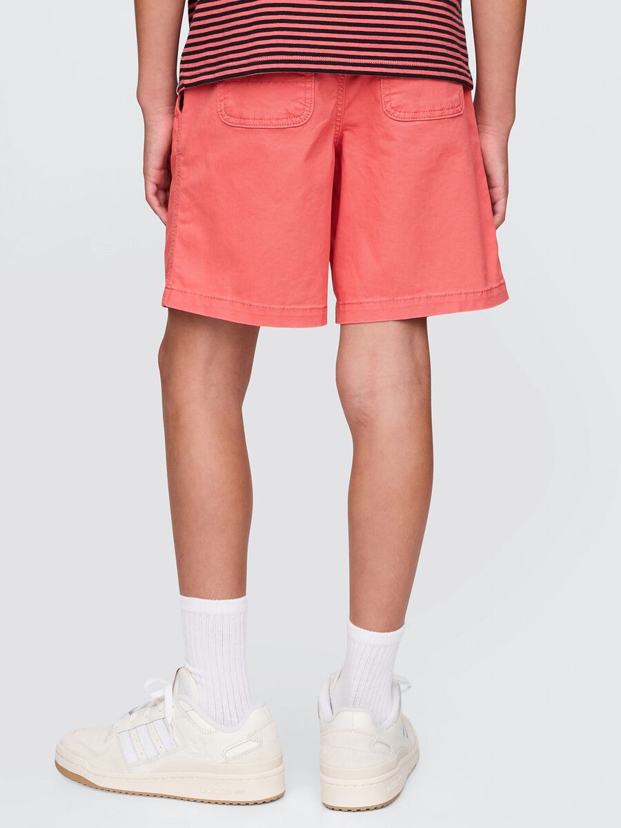 Shorts arancioni in cotone elasticizzato GAP Kids Bambino_2