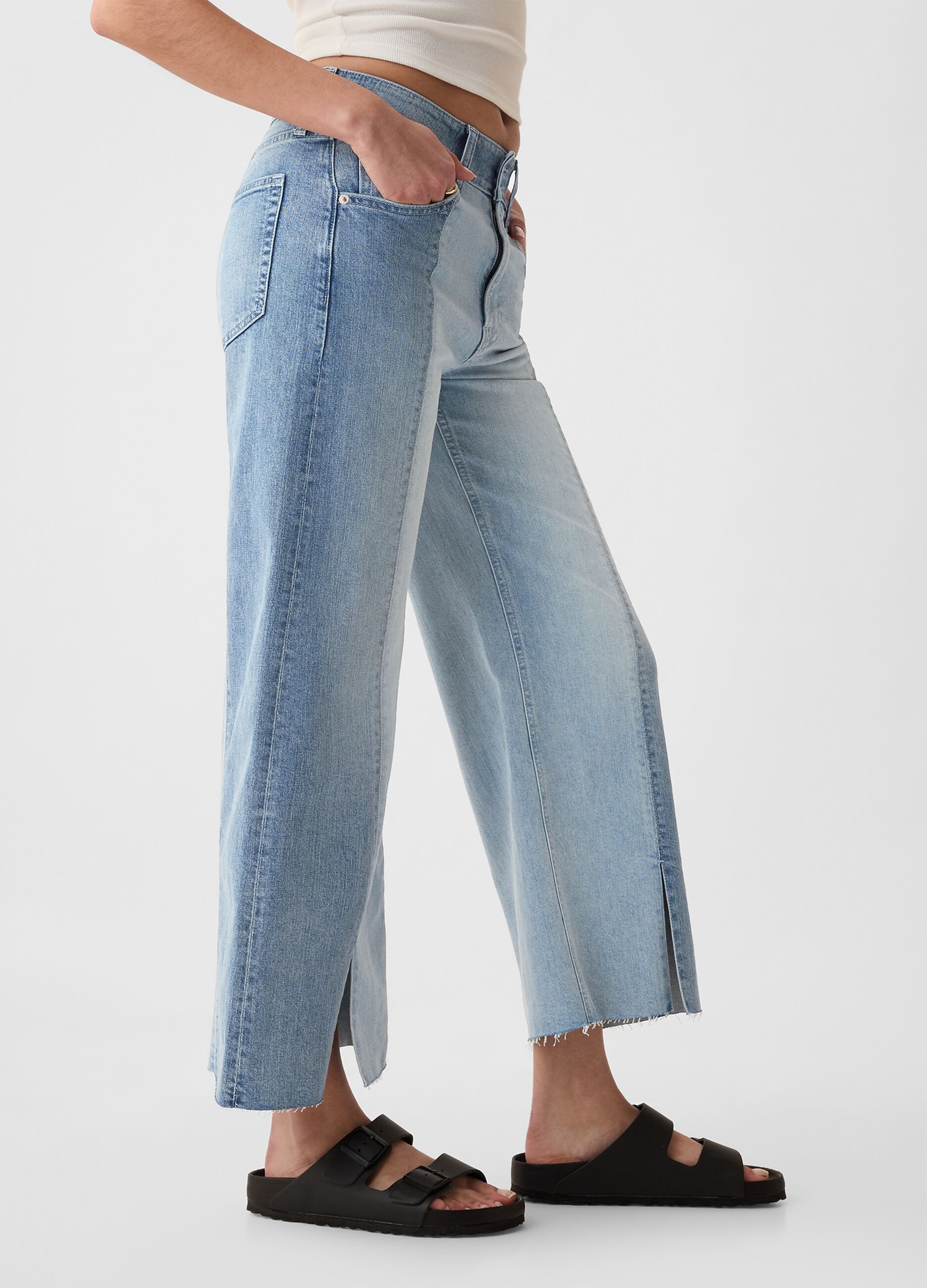 Jeans wide leg ankle bicolore_1