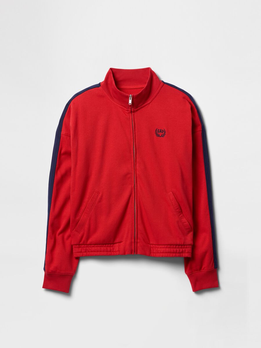 Felpa rossa con zip integrale Gap Donna_4