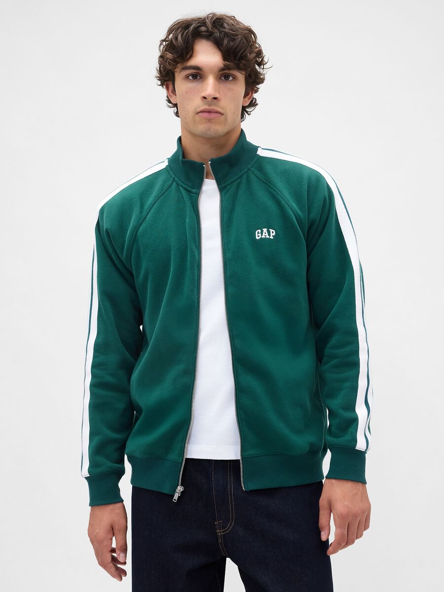 Green Full Zip Hoodie Man_0