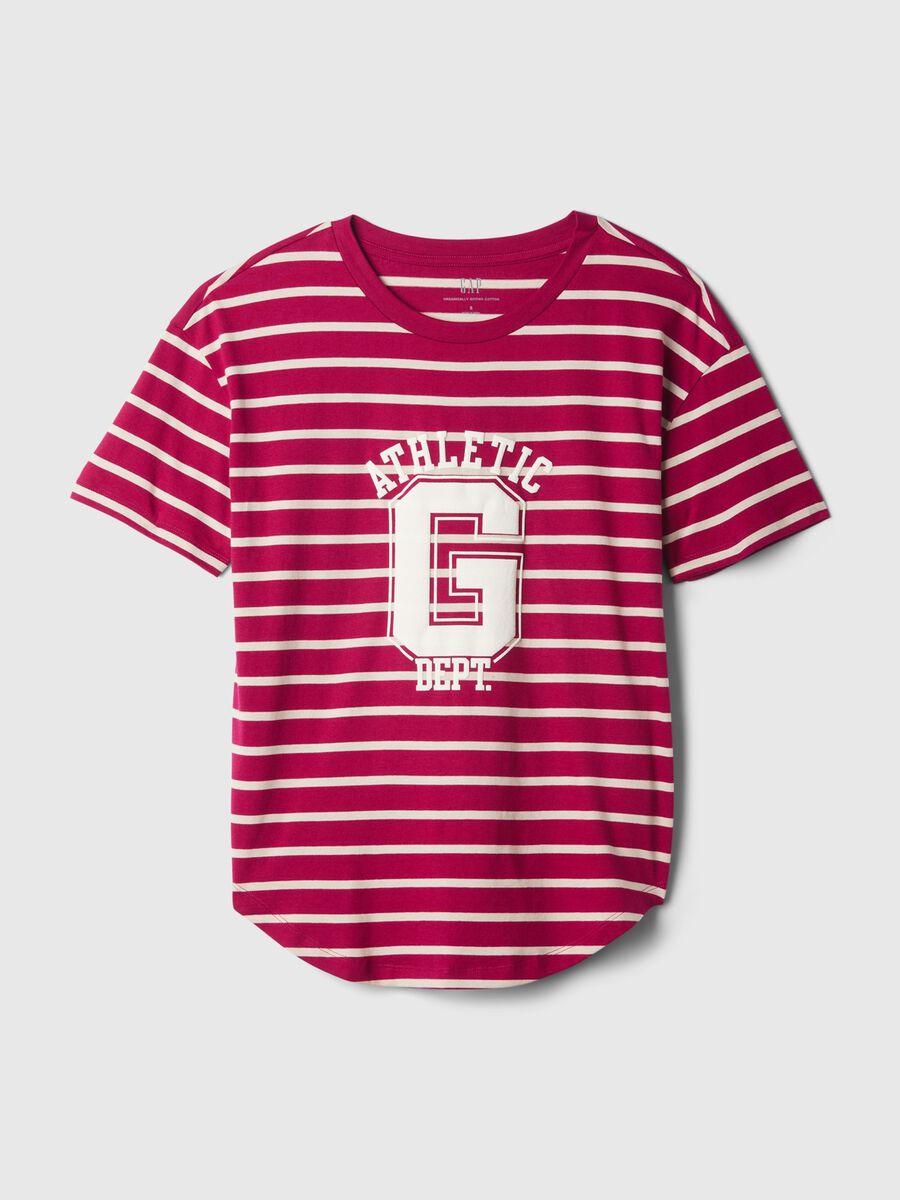 T-shirt in cotone bio stampa logo Athletic Dept. Donna_4
